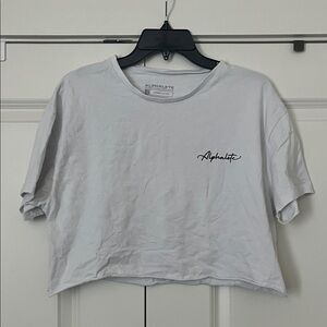 Alphalete Women's White Crop Top